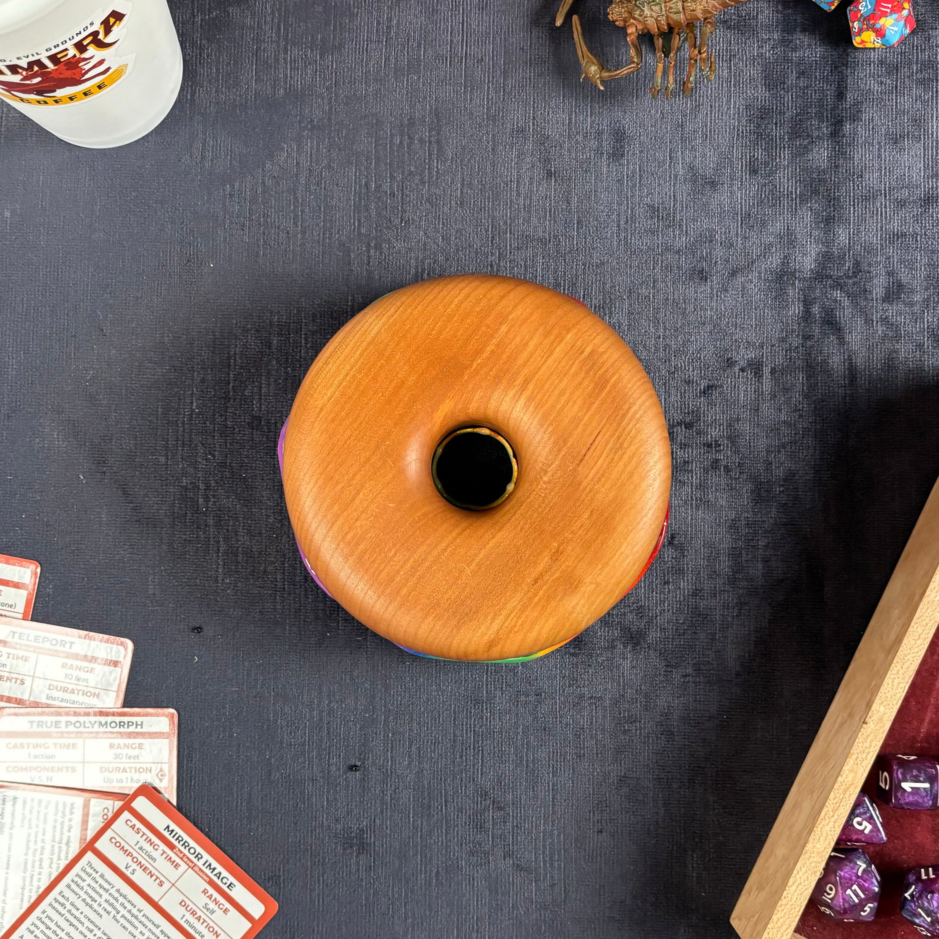 Deluxe Dodecadonut – Super Premium Wooden Donut Dice Vault