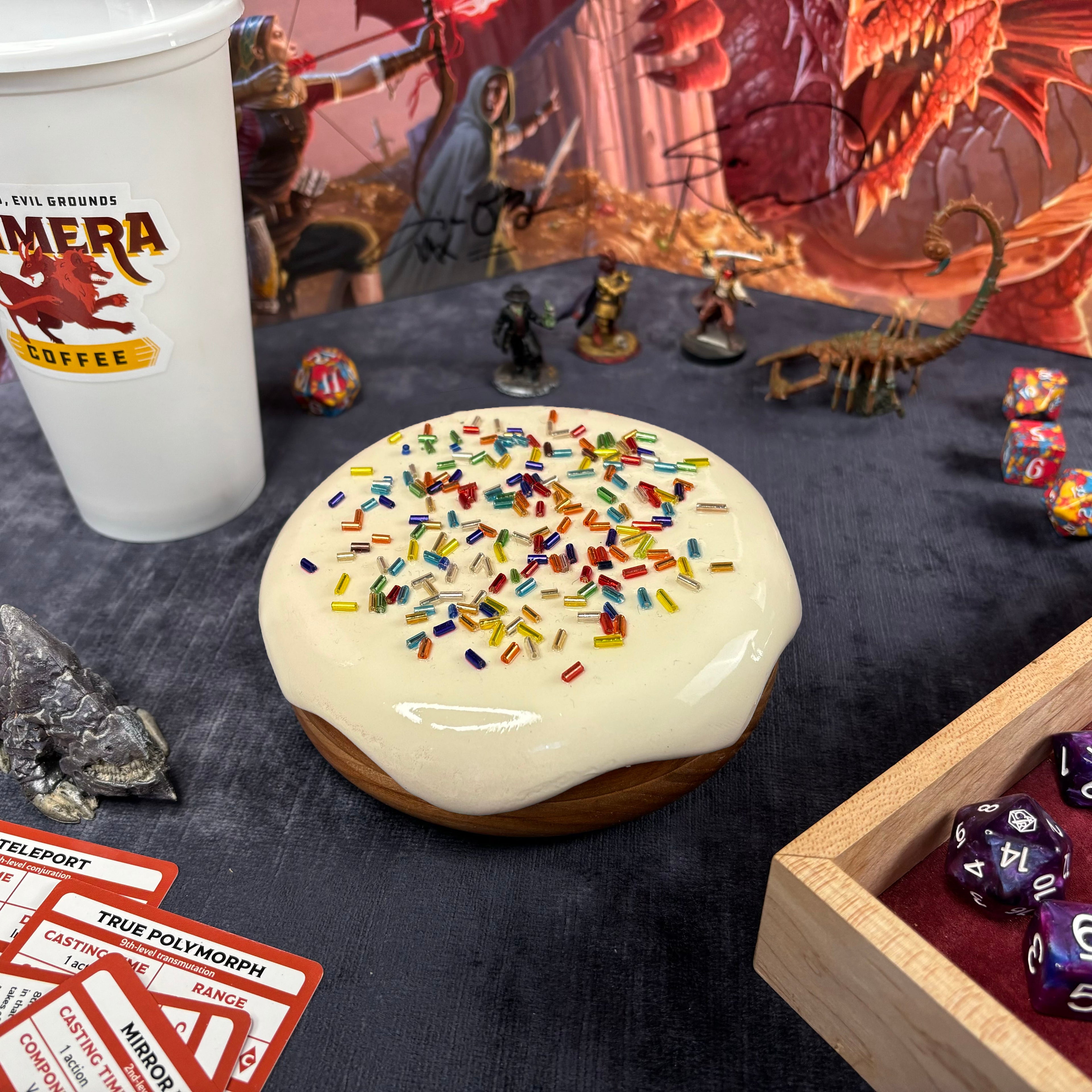 Jelly Dodecadonut – Premium Wooden Donut Dice Vault