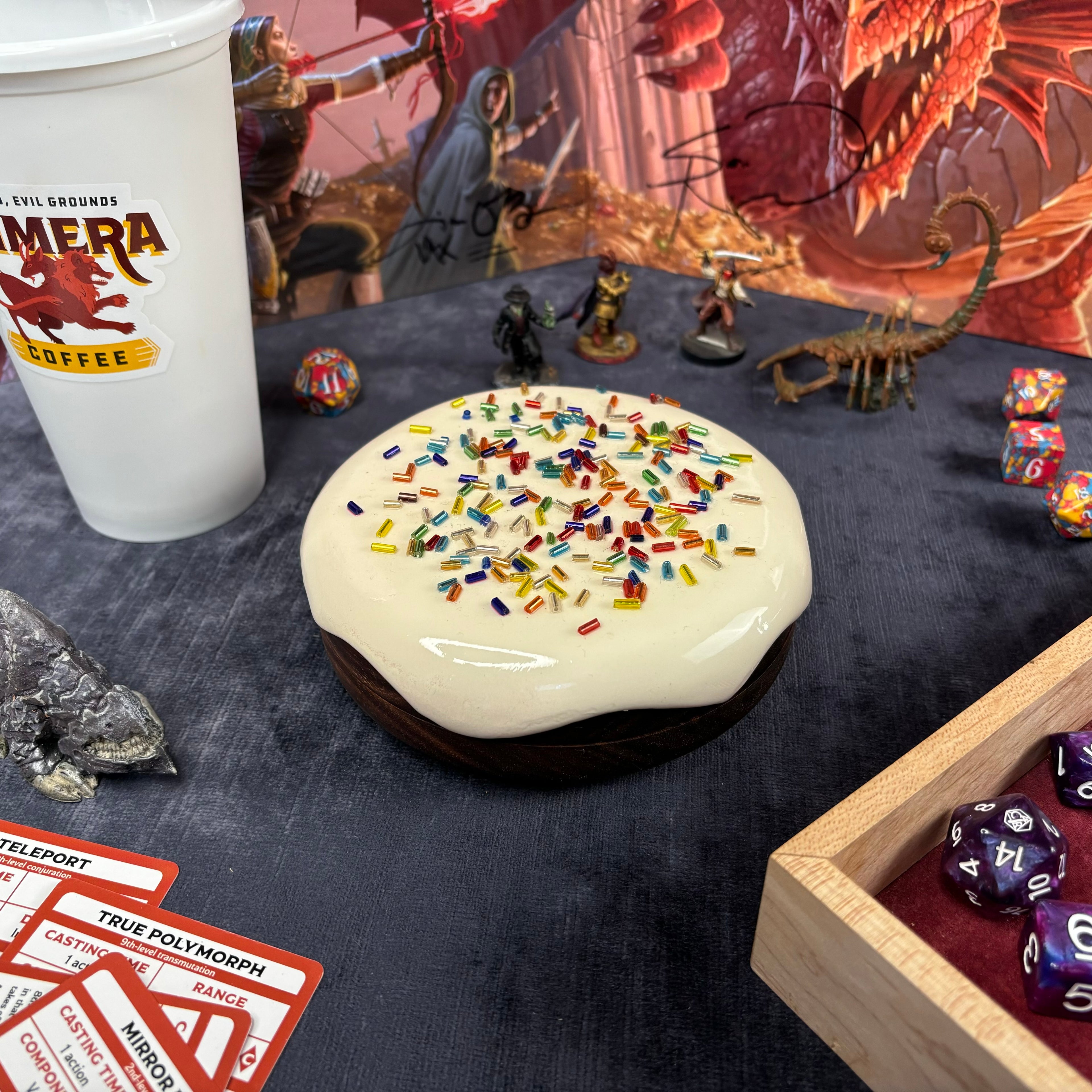 Jelly Dodecadonut – Premium Wooden Donut Dice Vault