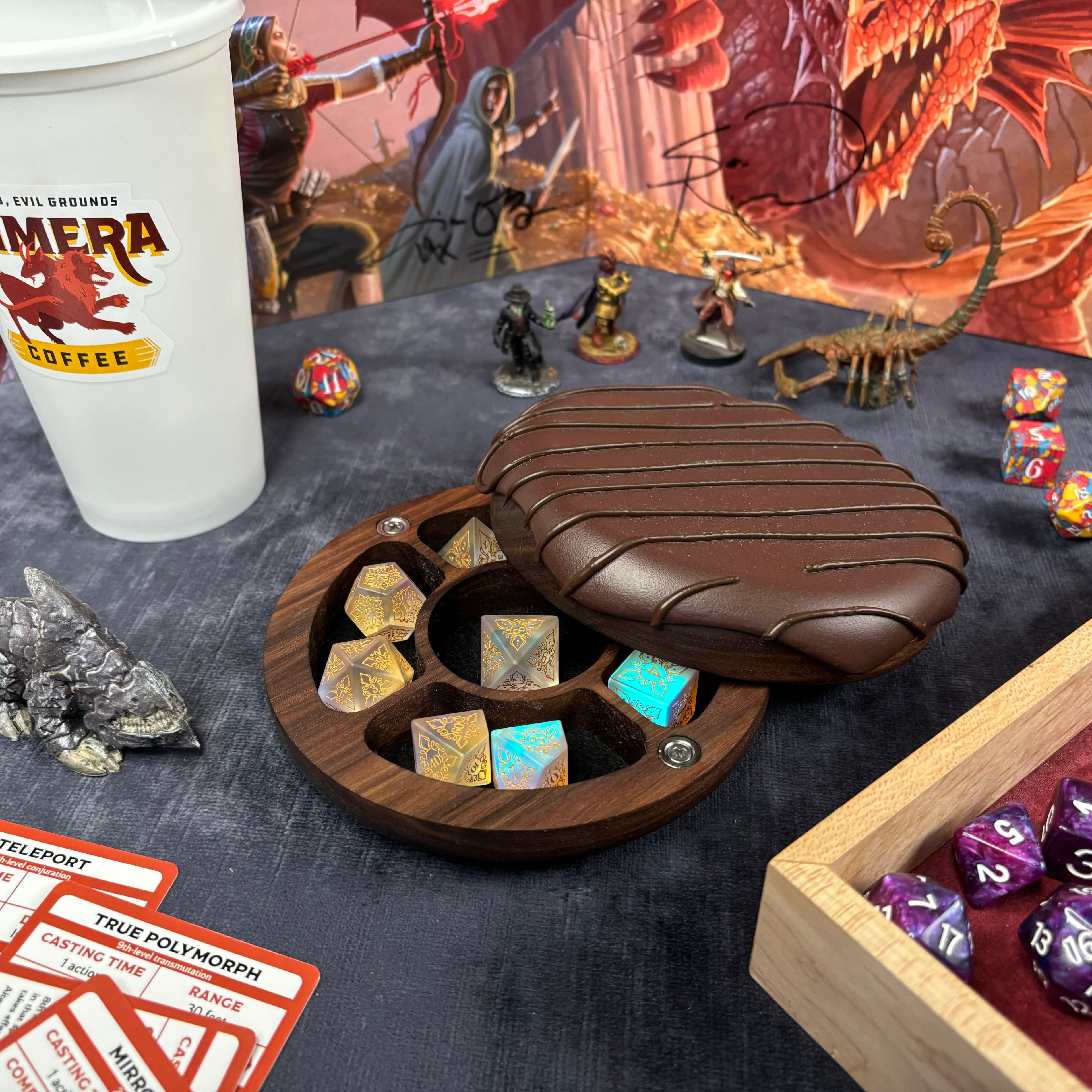 Jelly Dodecadonut – Premium Wooden Donut Dice Vault