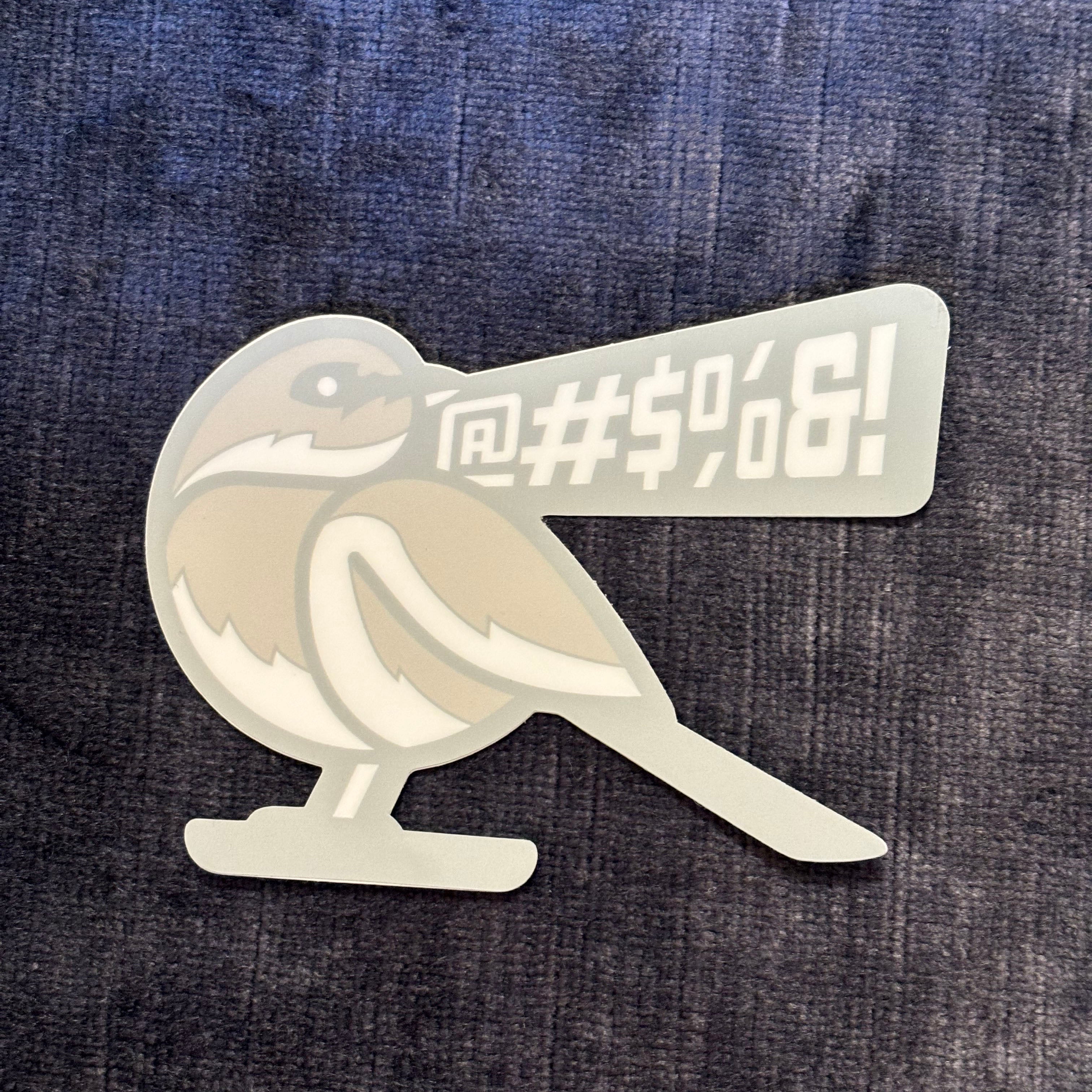 Vicious Mockingbird Vinyl Sticker – A Bard's Sharpest Weapon with Feathers