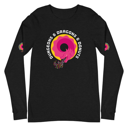 Dungeons & Dragons & Donuts Long Sleeve Tee