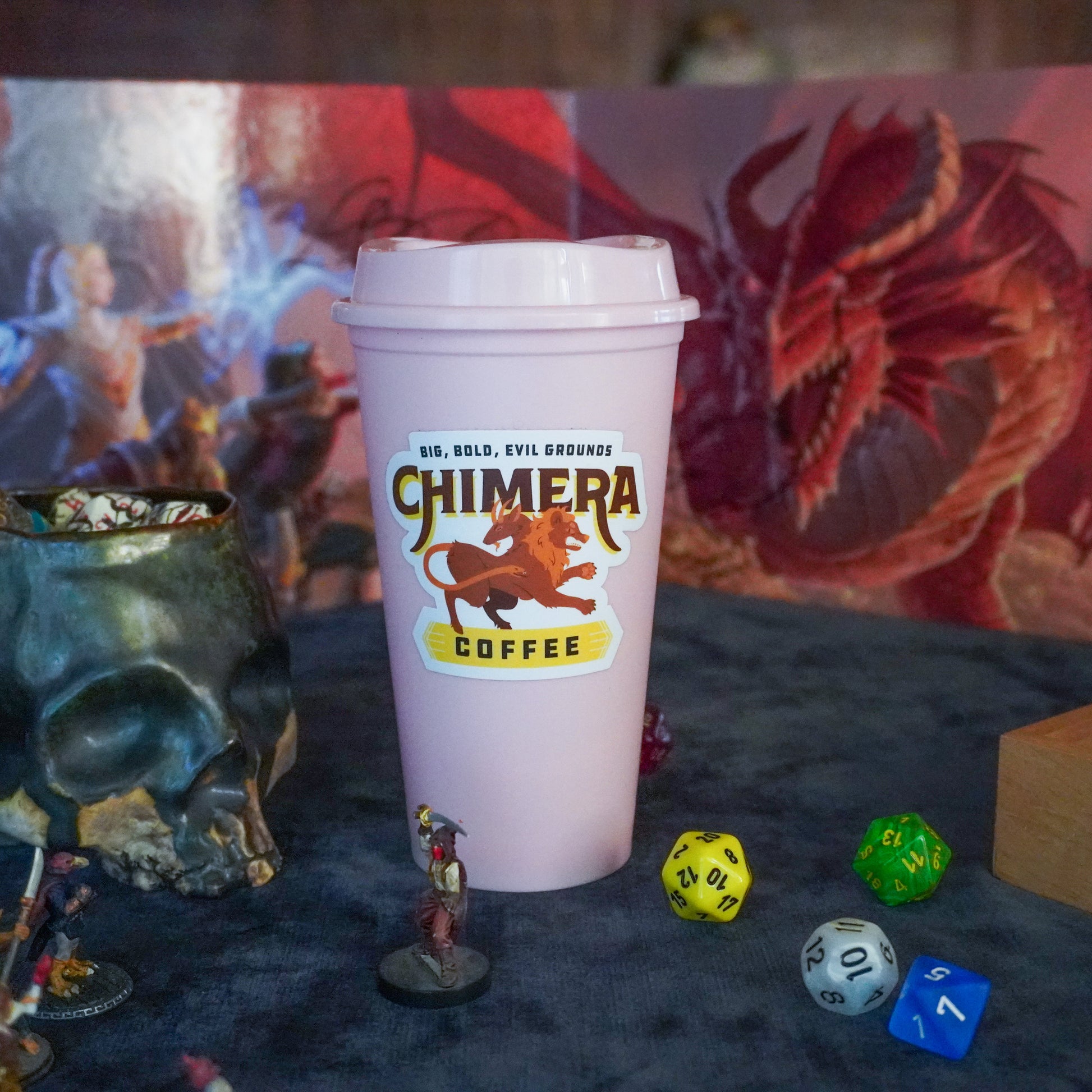 Coffee Cup Dice Tower – Roll with Caffeinated Style