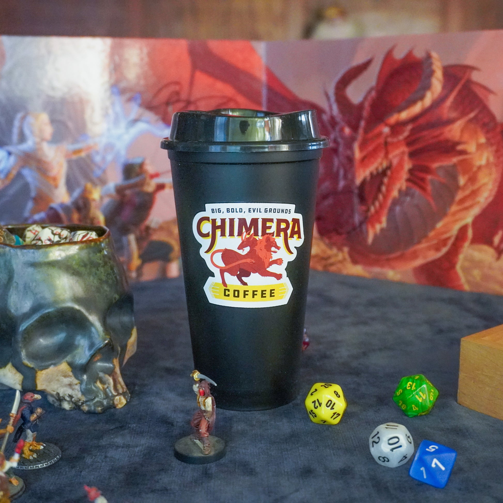 Coffee Cup Dice Tower – Roll with Caffeinated Style