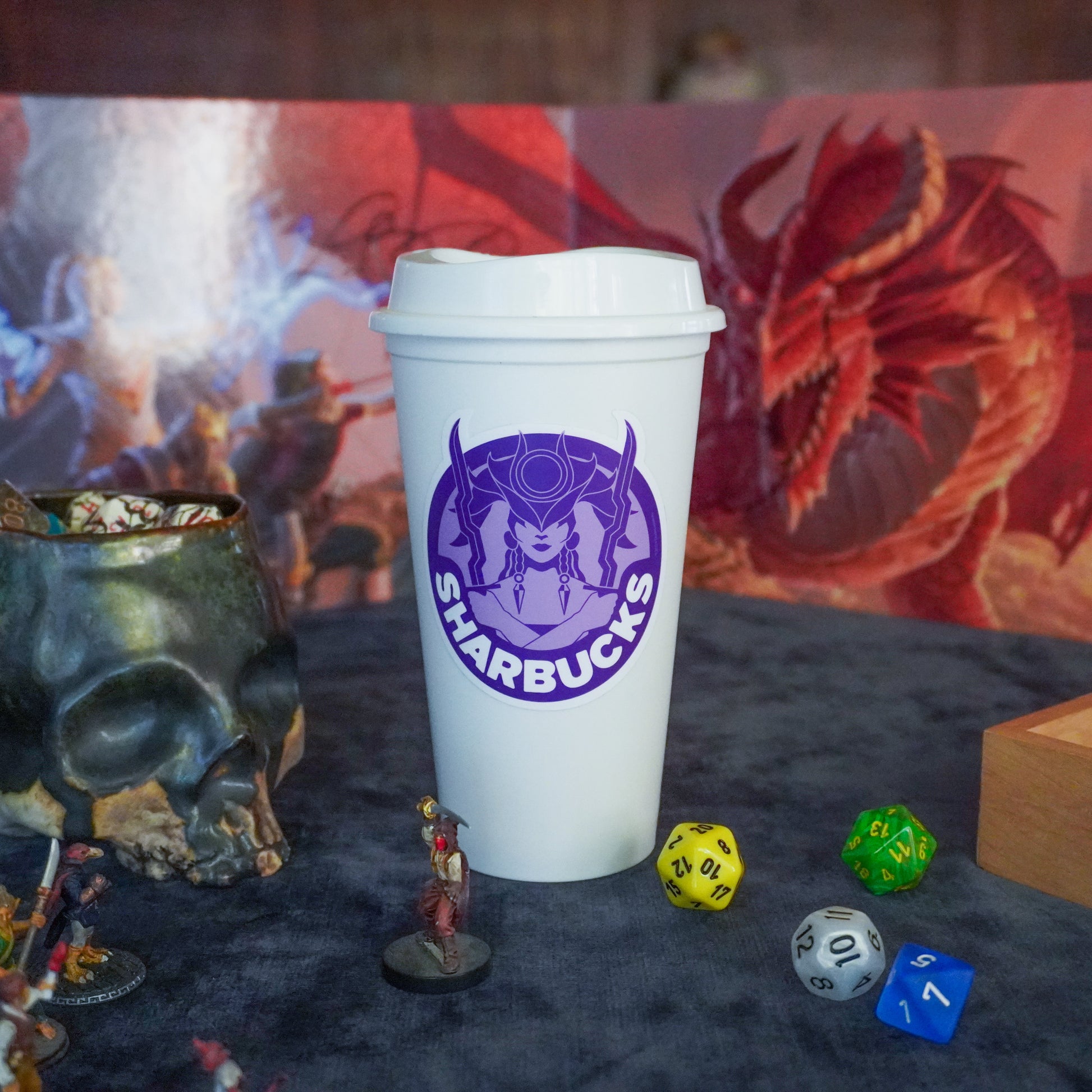Coffee Cup Dice Tower – Roll with Caffeinated Style