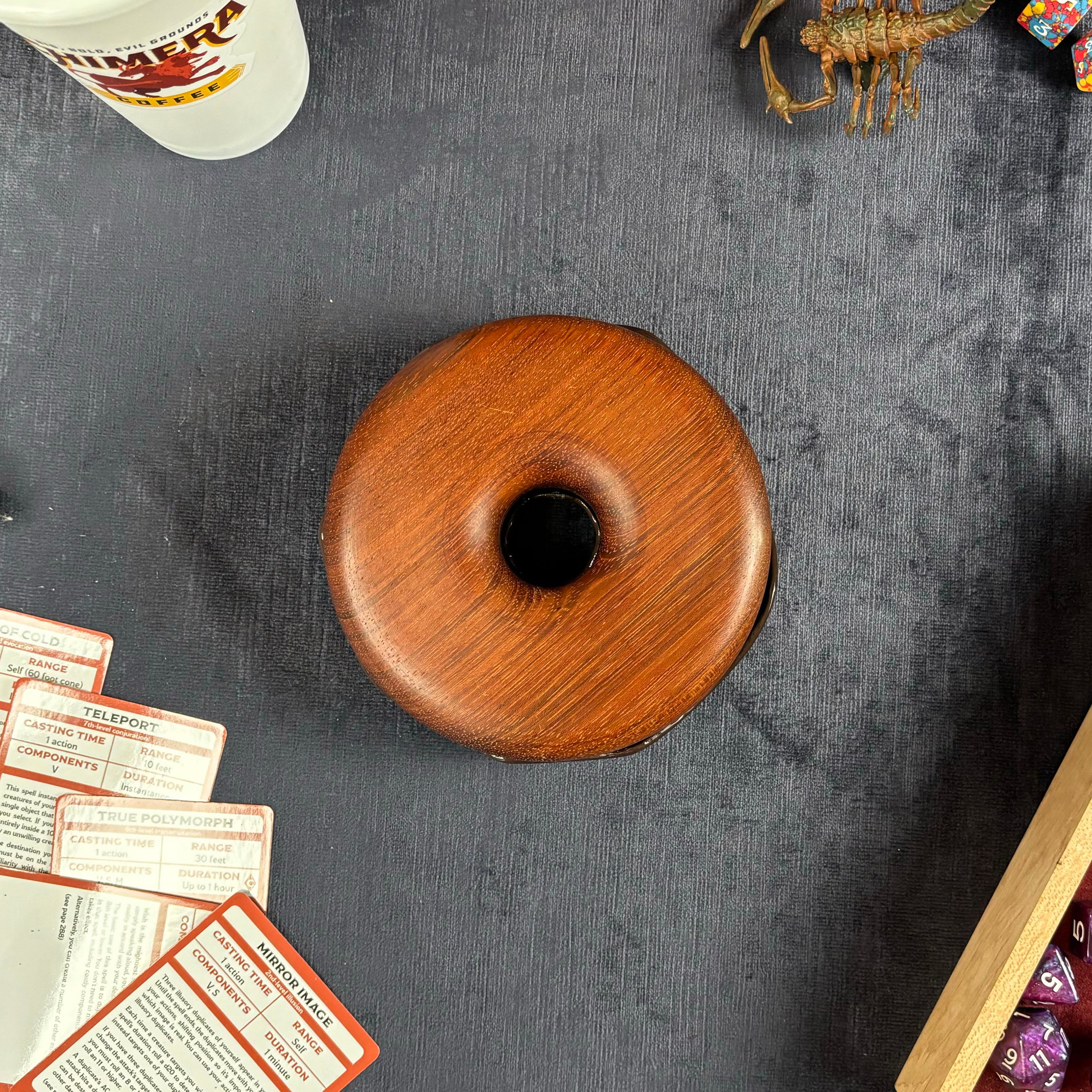 Deluxe Dodecadonut – Super Premium Wooden Donut Dice Vault