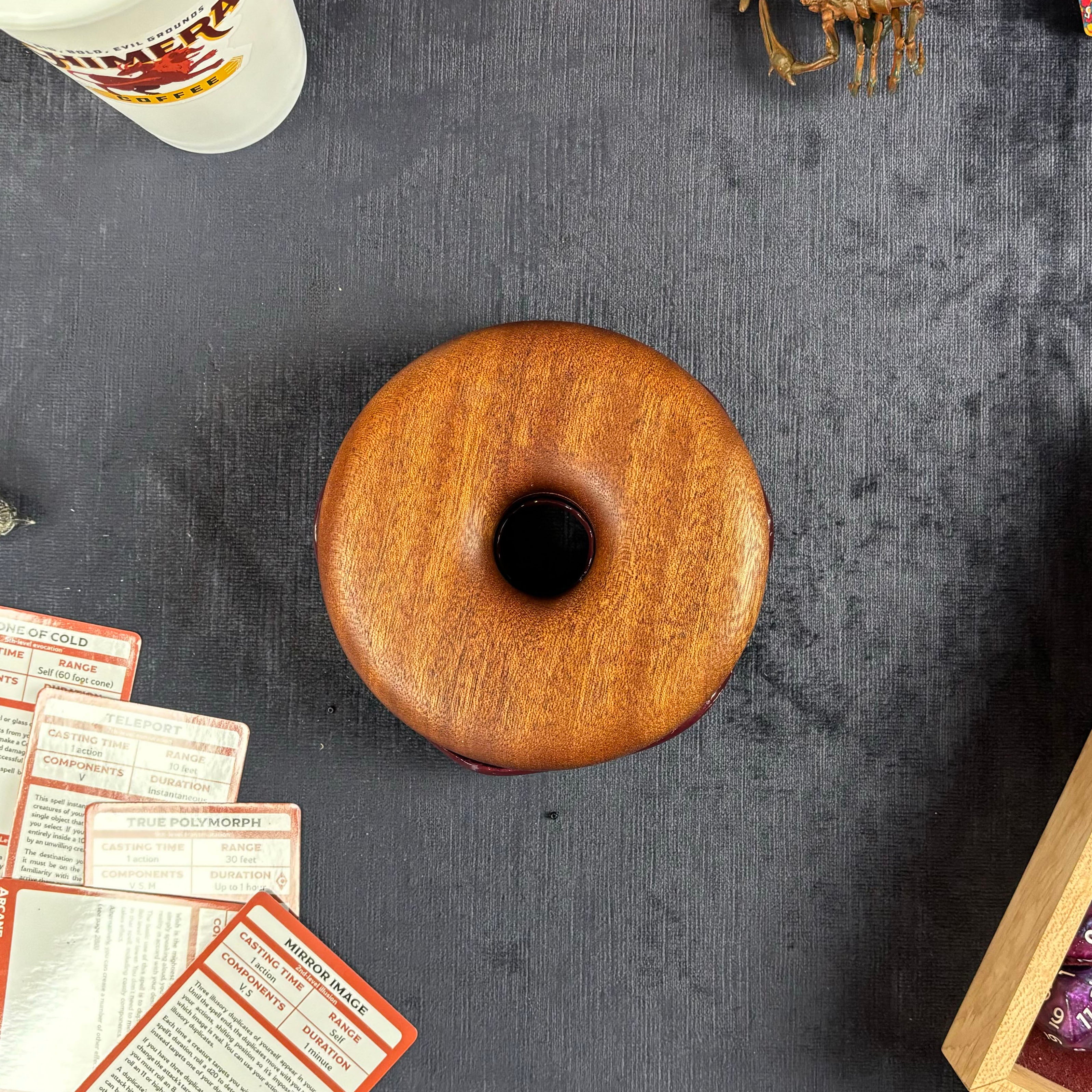 Deluxe Dodecadonut – Super Premium Wooden Donut Dice Vault
