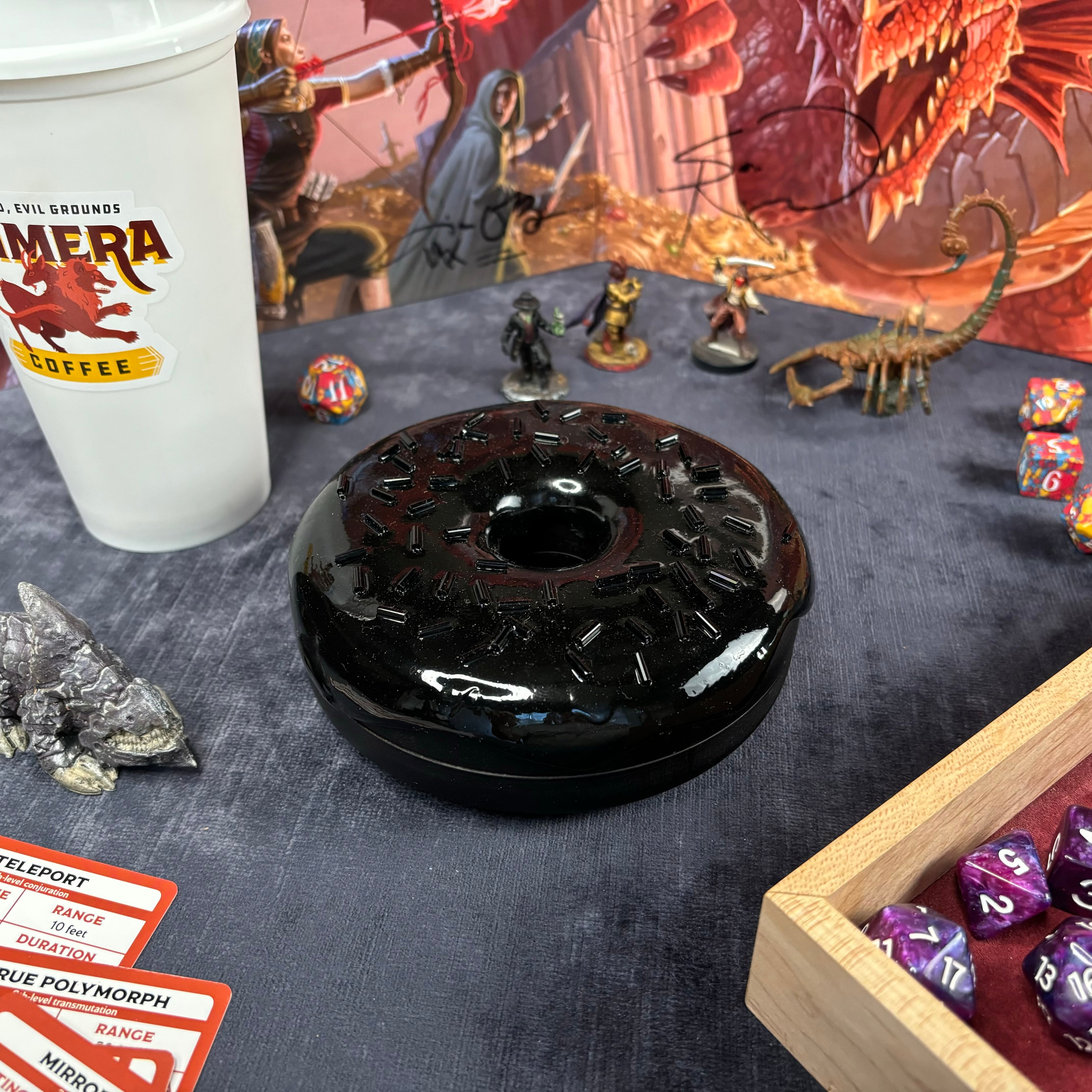 Deluxe Dodecadonut – Super Premium Wooden Donut Dice Vault