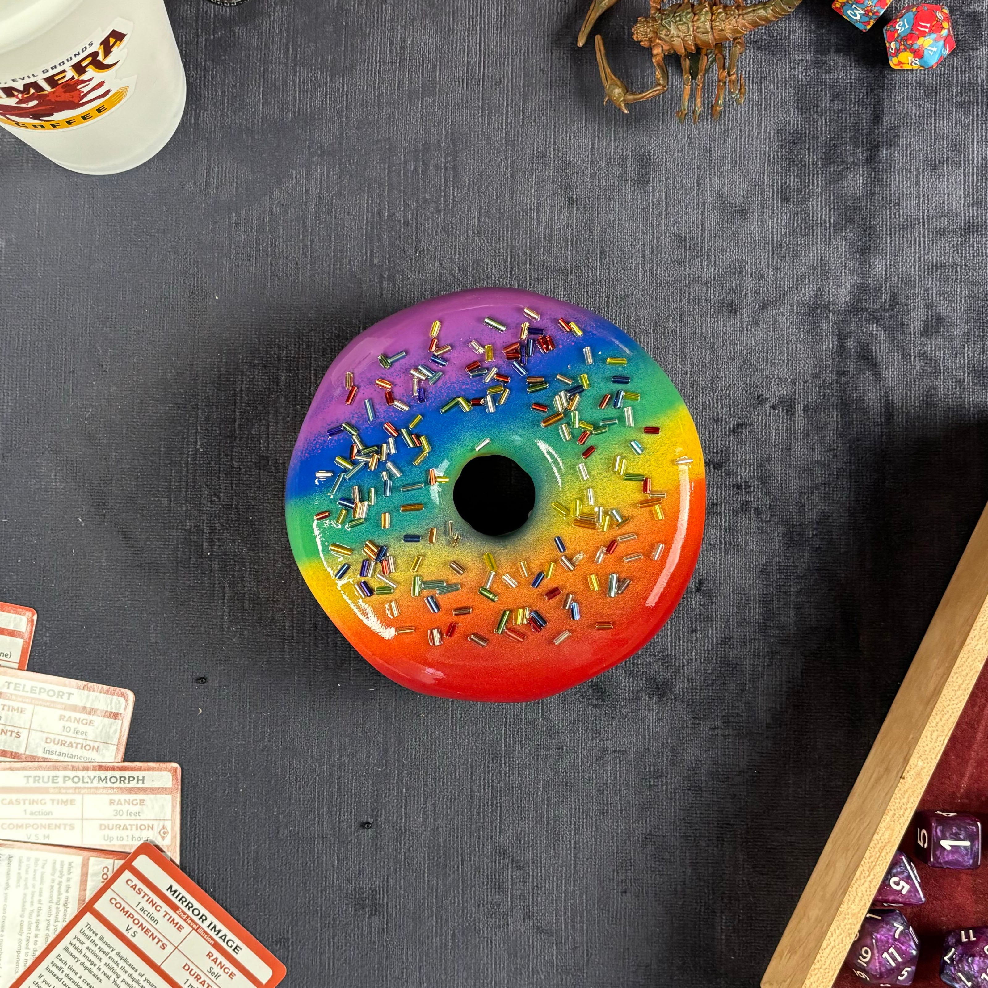Deluxe Dodecadonut – Super Premium Wooden Donut Dice Vault