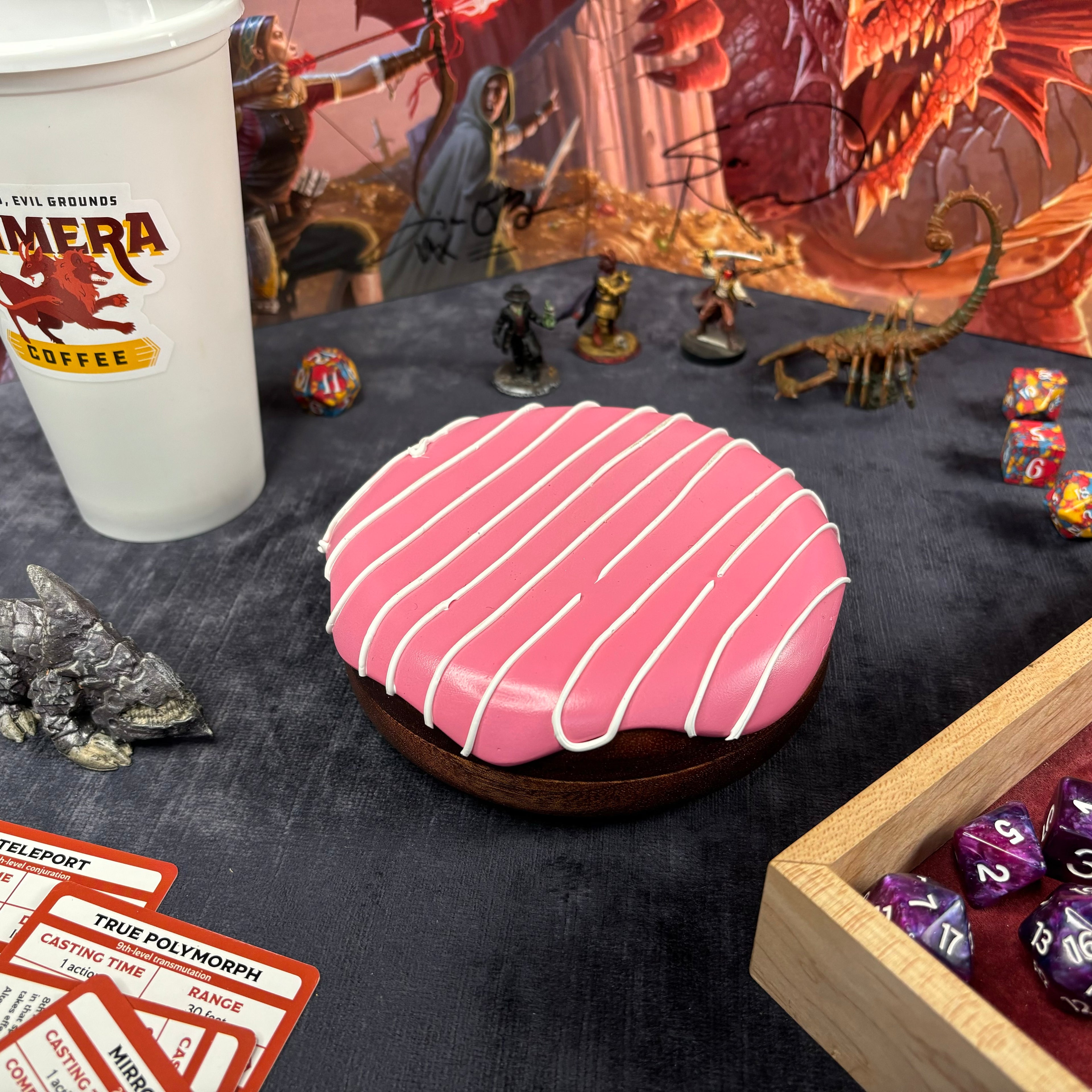 Deluxe Jelly Dodecadonut – Super Premium Wooden Donut Dice Vault