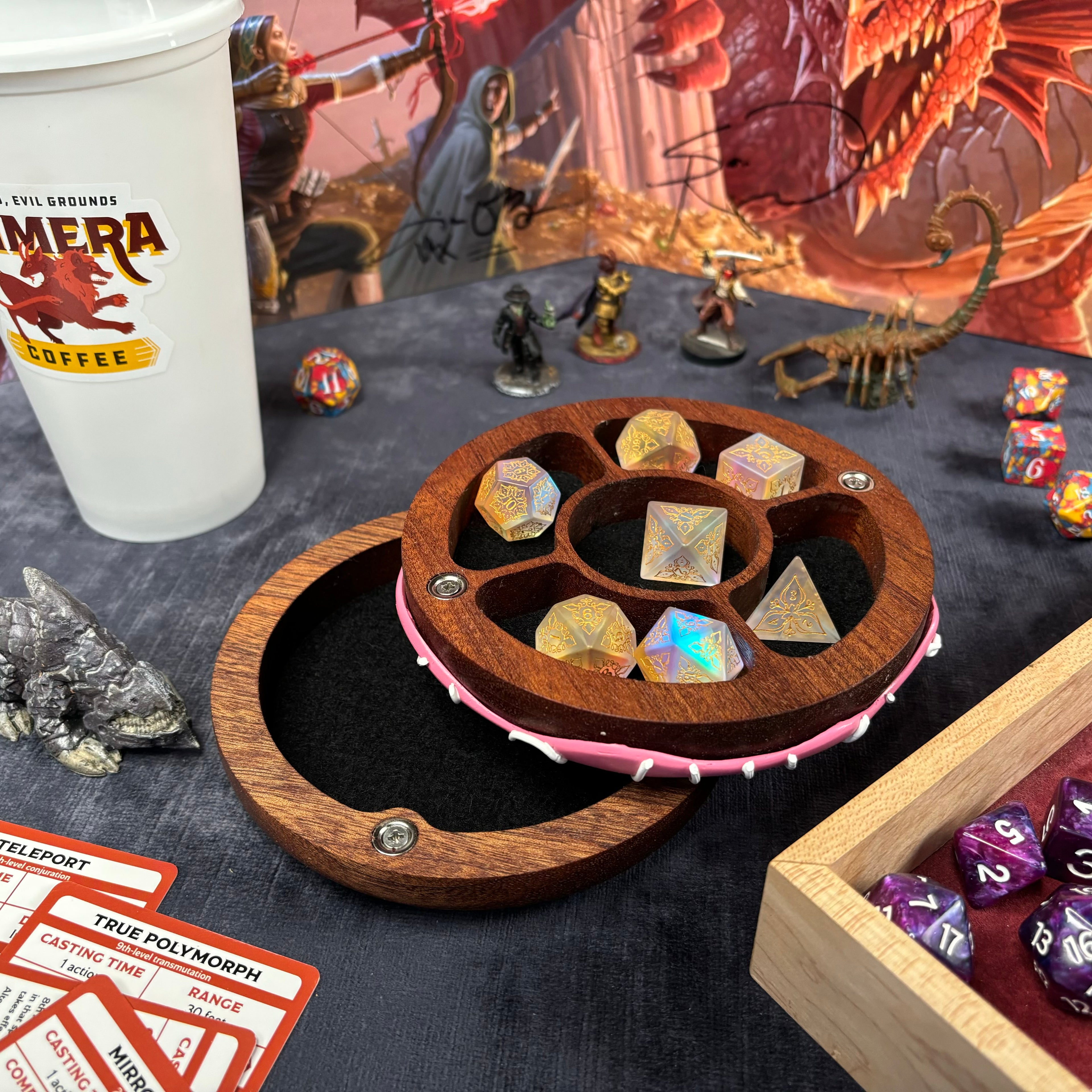 Deluxe Jelly Dodecadonut – Super Premium Wooden Donut Dice Vault