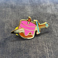 Cake Dagger Enamel Pin – Sweet on the Surface, Sharp in Style