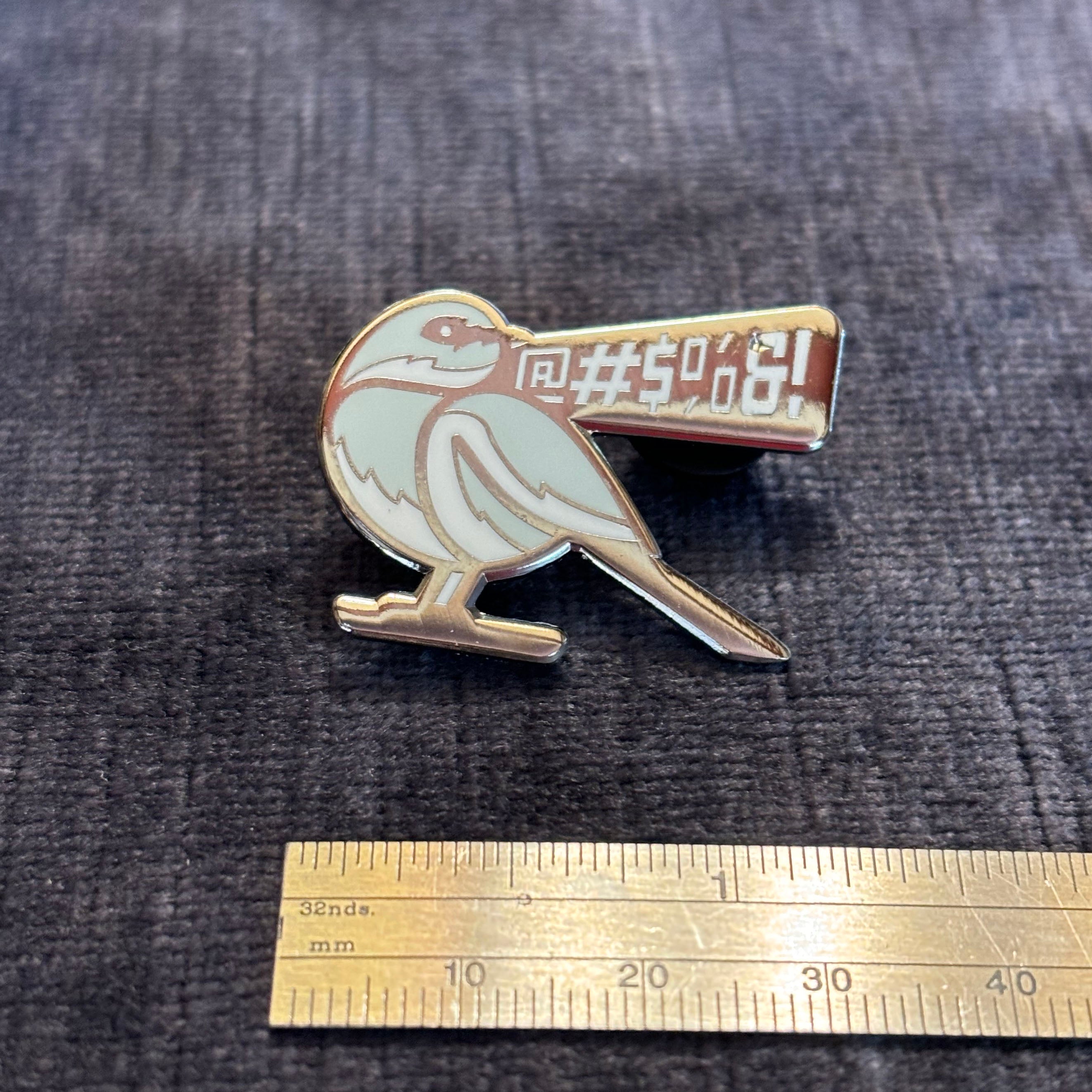 Vicious Mockingbird Enamel Pin – Bardic Insults, Feathered Delivery