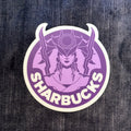 Sharbucks Vinyl Sticker – Brewed in Darkness by the Lady of Loss