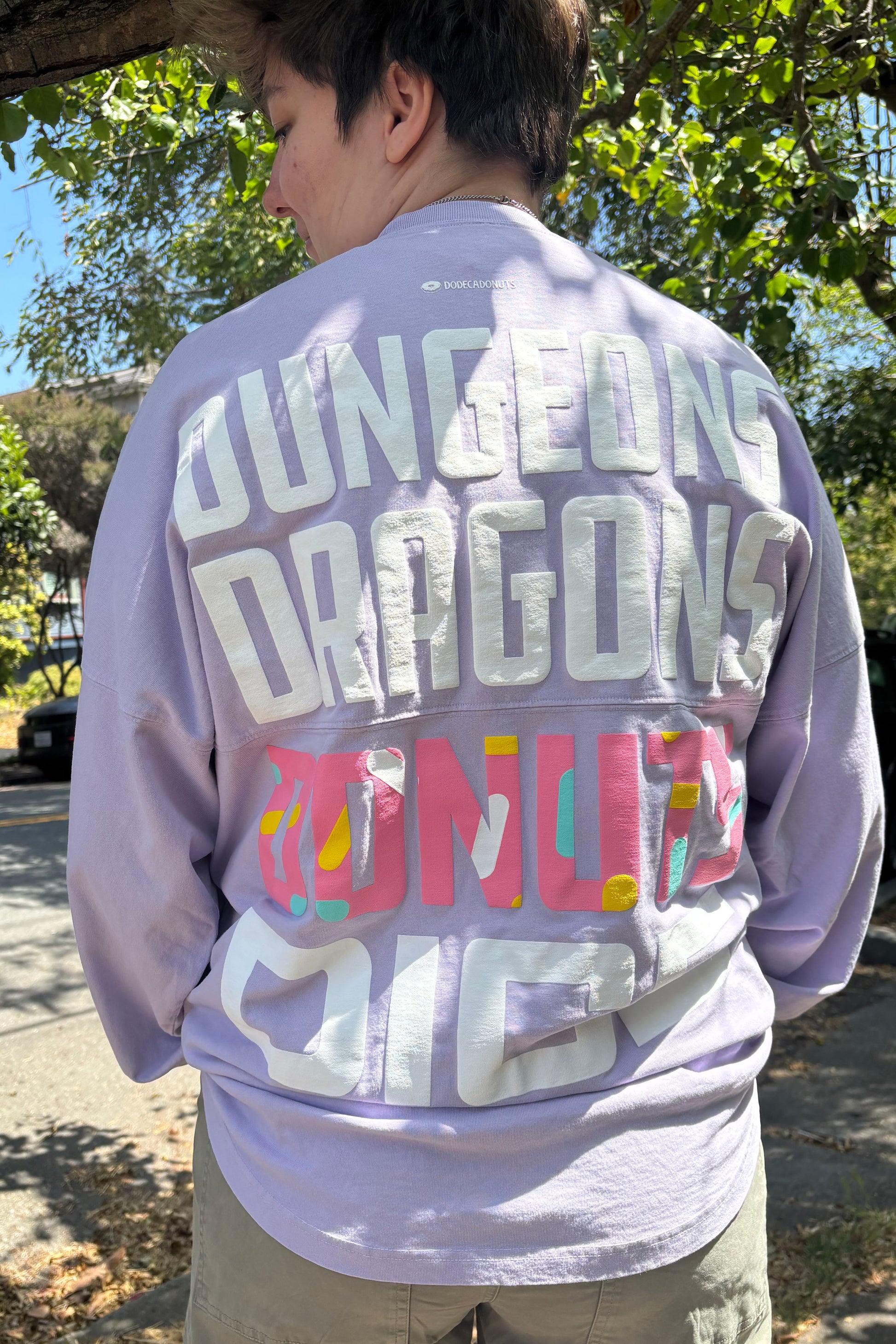 Dungeons Dragons Donuts Dice Lavender Jersey