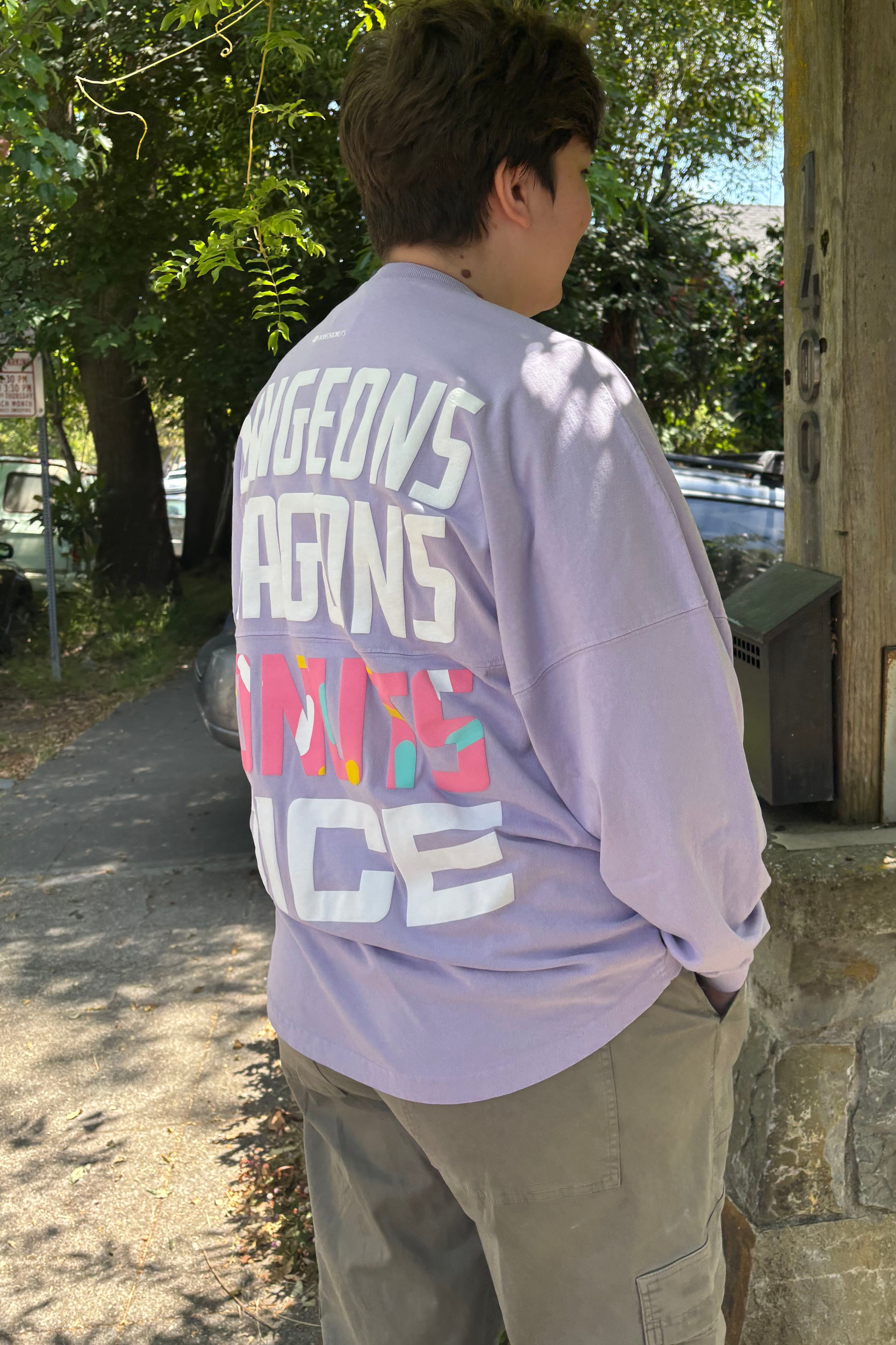 Dungeons Dragons Donuts Dice Lavender Jersey