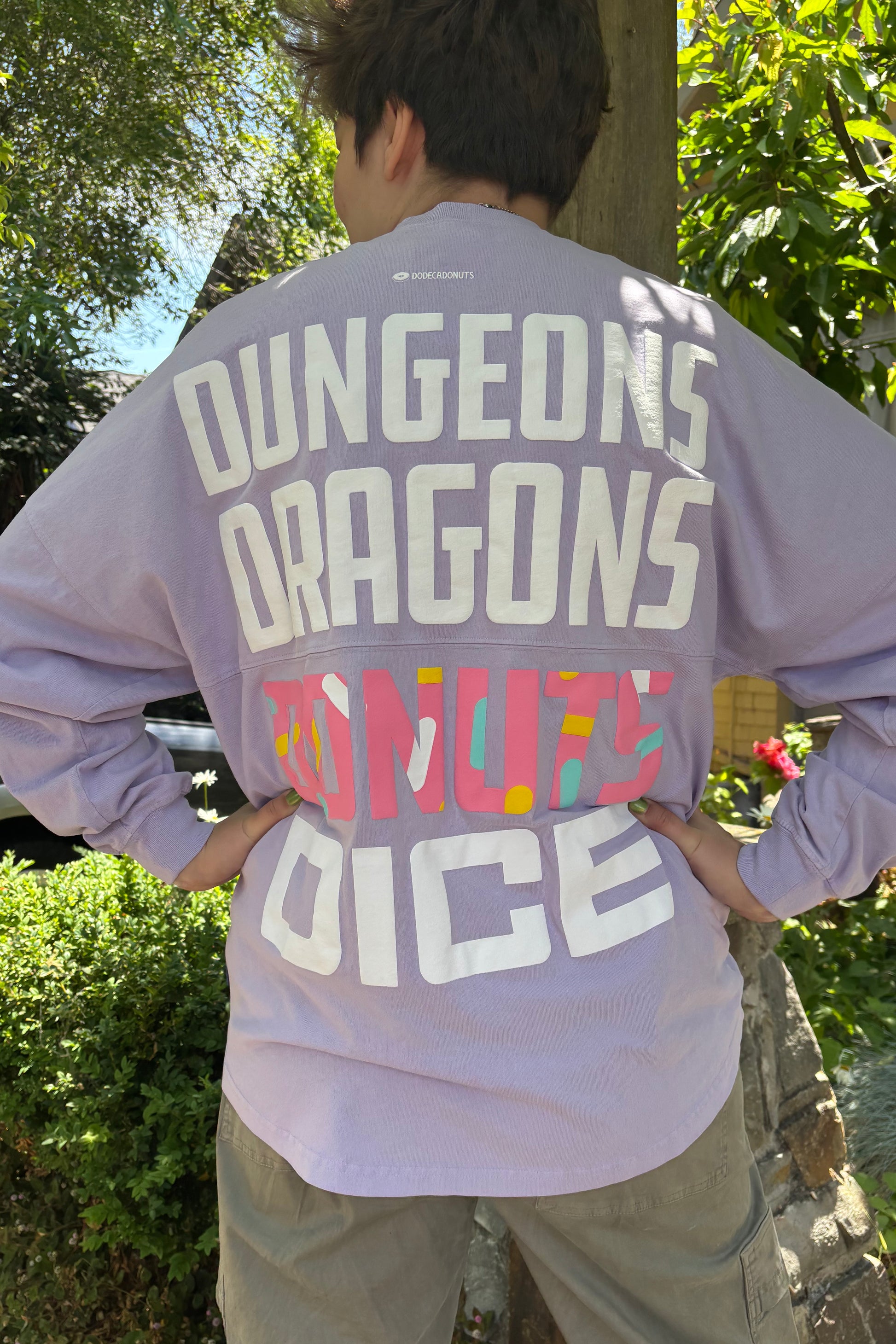 Dungeons Dragons Donuts Dice Lavender Jersey