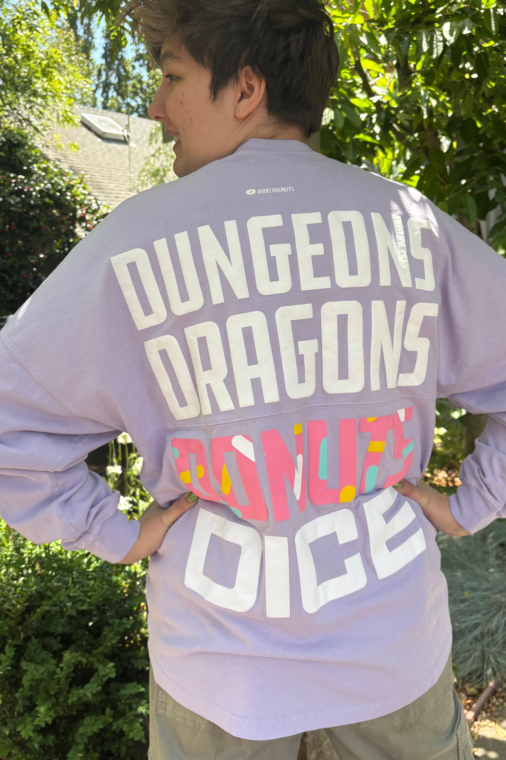 Dungeons Dragons Donuts Dice Lavender Jersey