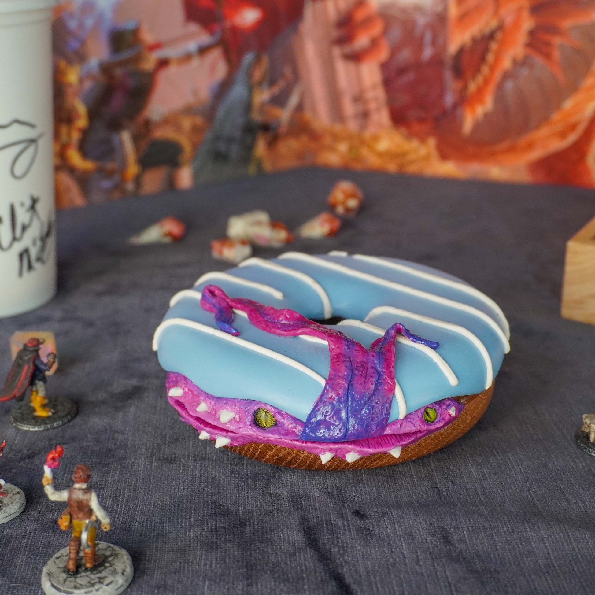 Monstrous Dodecadonut – Elite Wooden Dice Vault