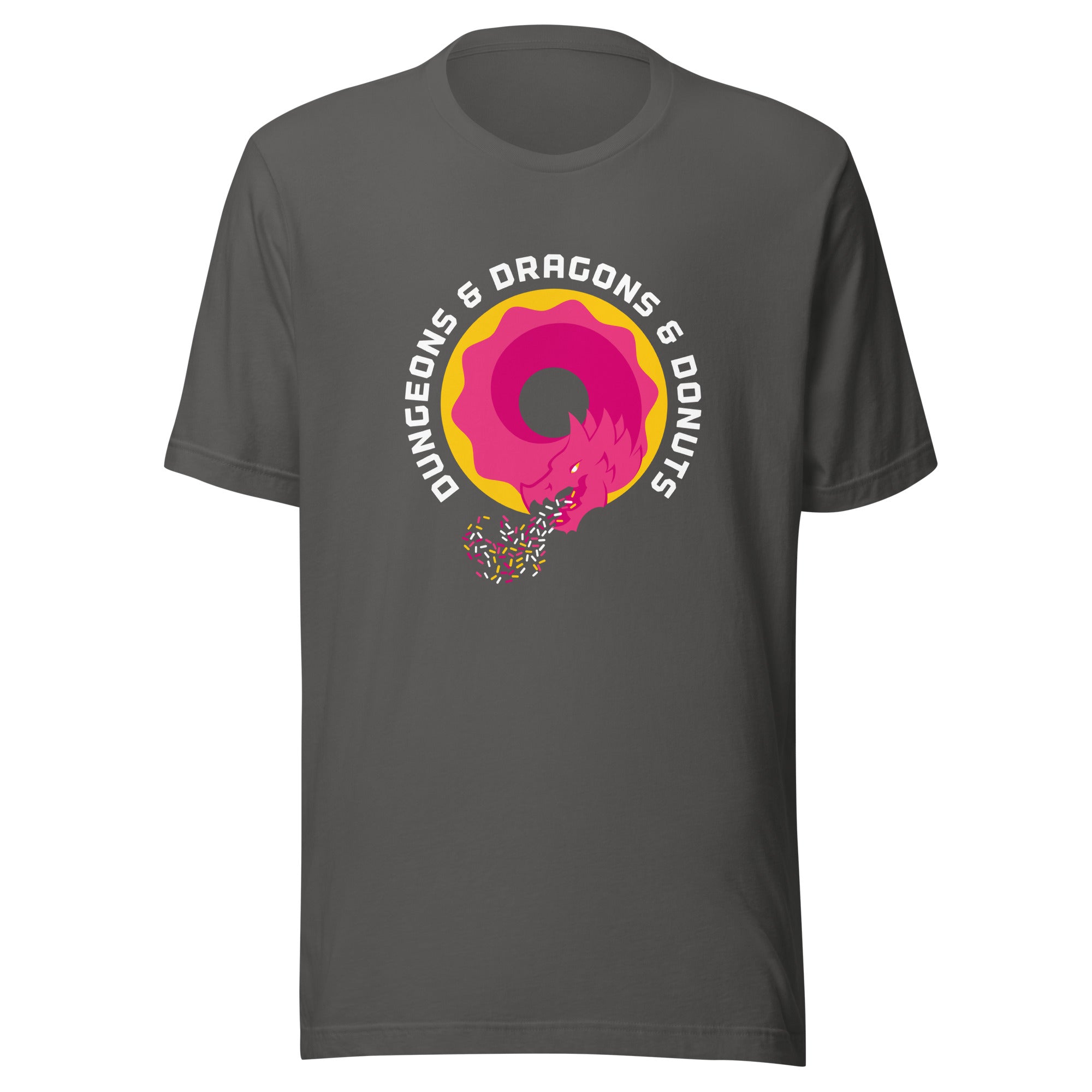 Dungeons & Dragons & Donuts T-shirt – Large Sizes