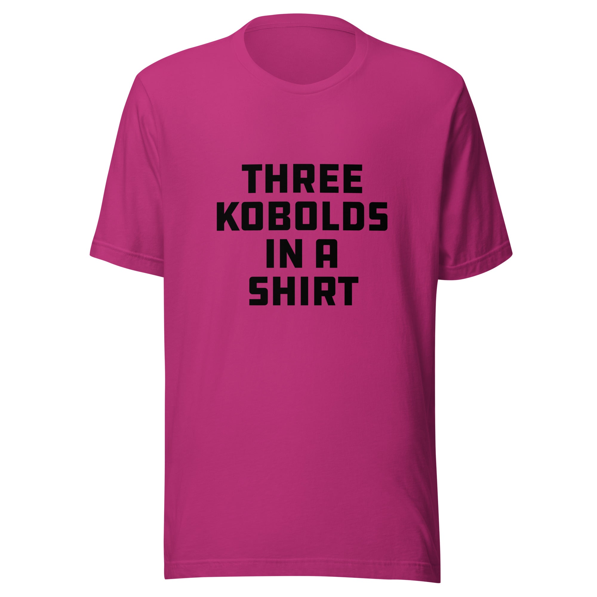 Three Kobolds in a Shirt T‑Shirt—Embrace the Sneaky Stack—Bright