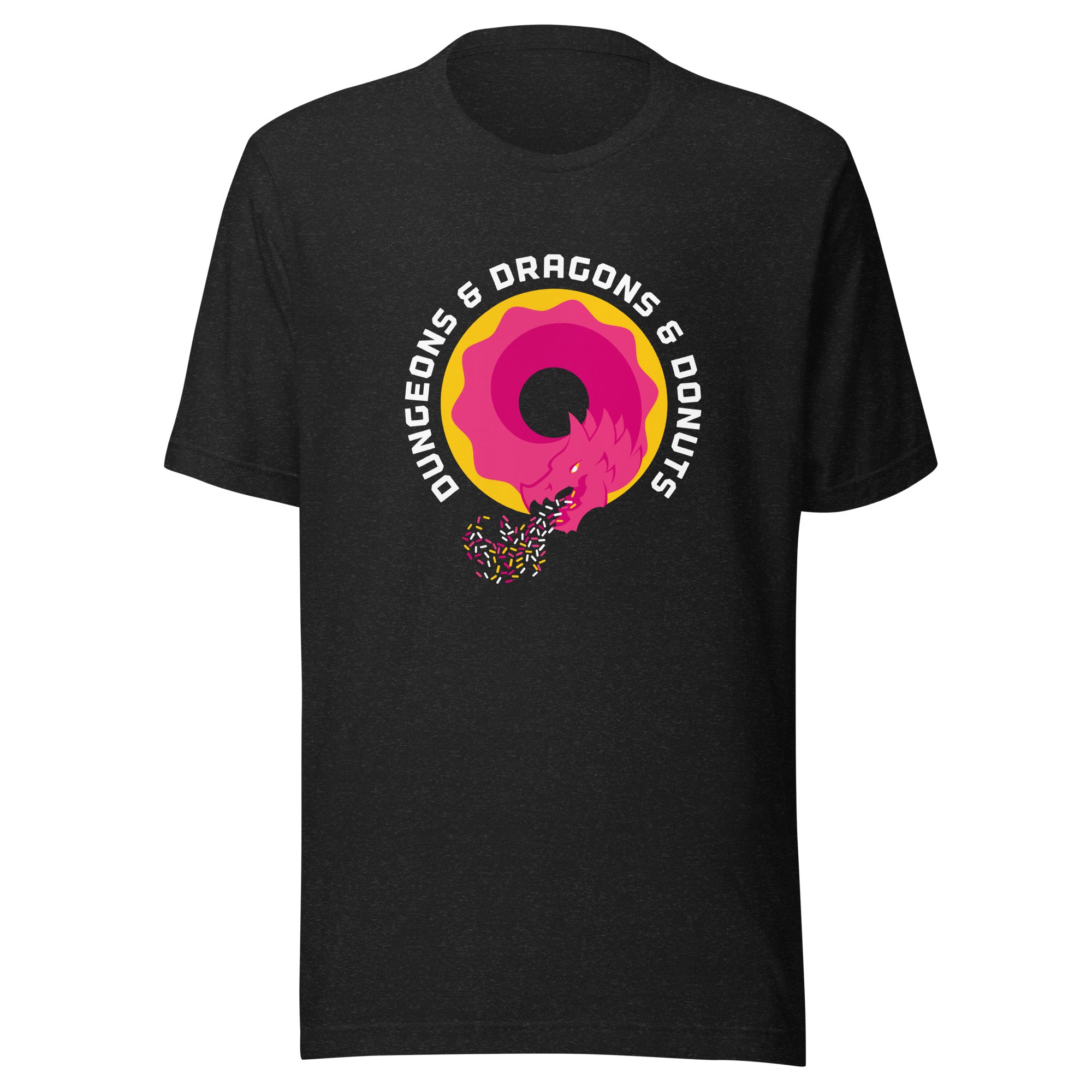 Dungeons & Dragons & Donuts T-shirt – Large Sizes