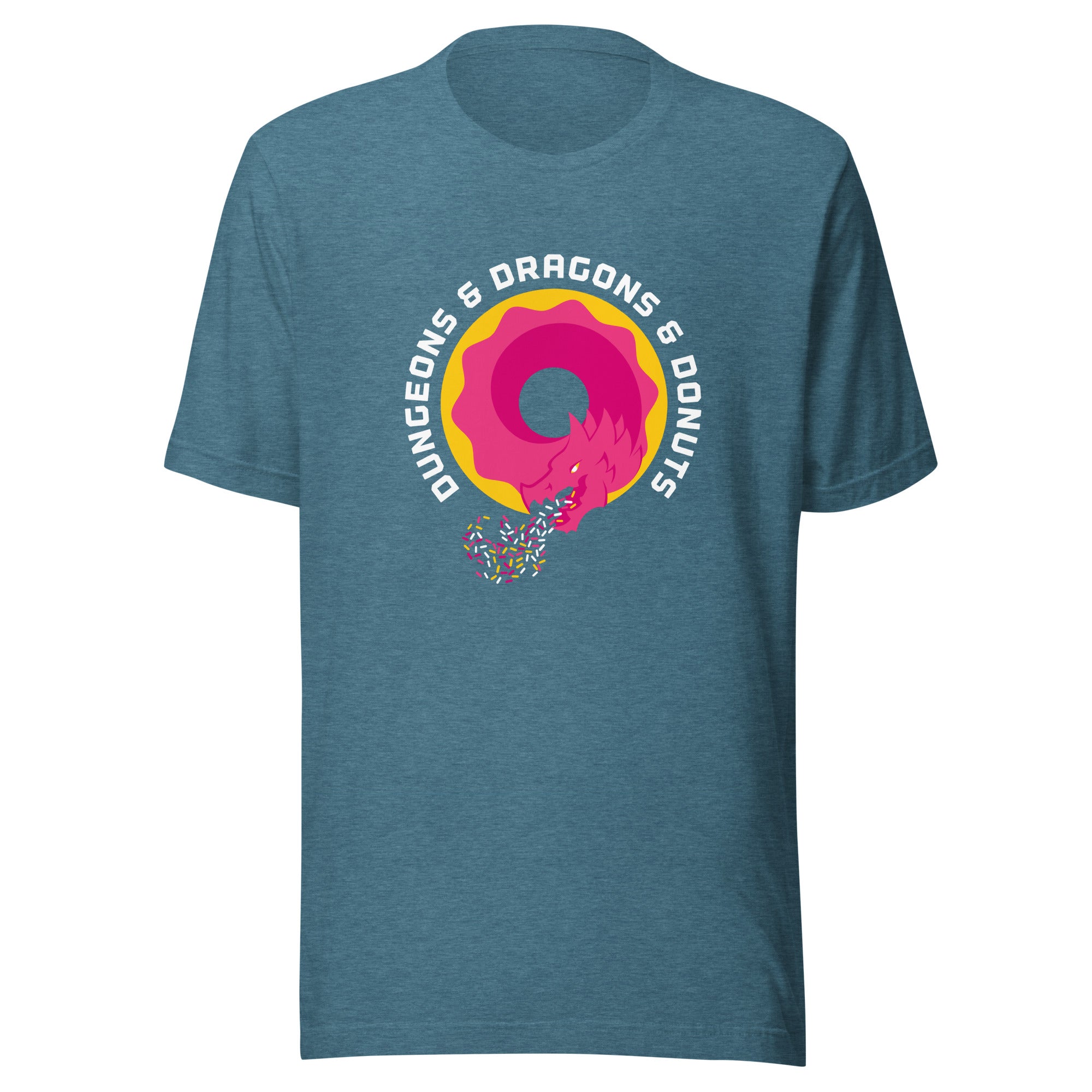 Dungeons & Dragons & Donuts T-shirt – Large Sizes