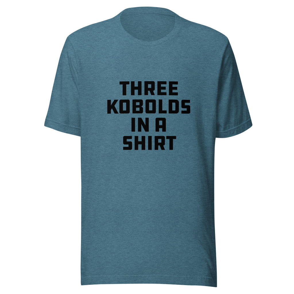 Three Kobolds in a Shirt T‑Shirt – Embrace the Sneaky Stack–Dark