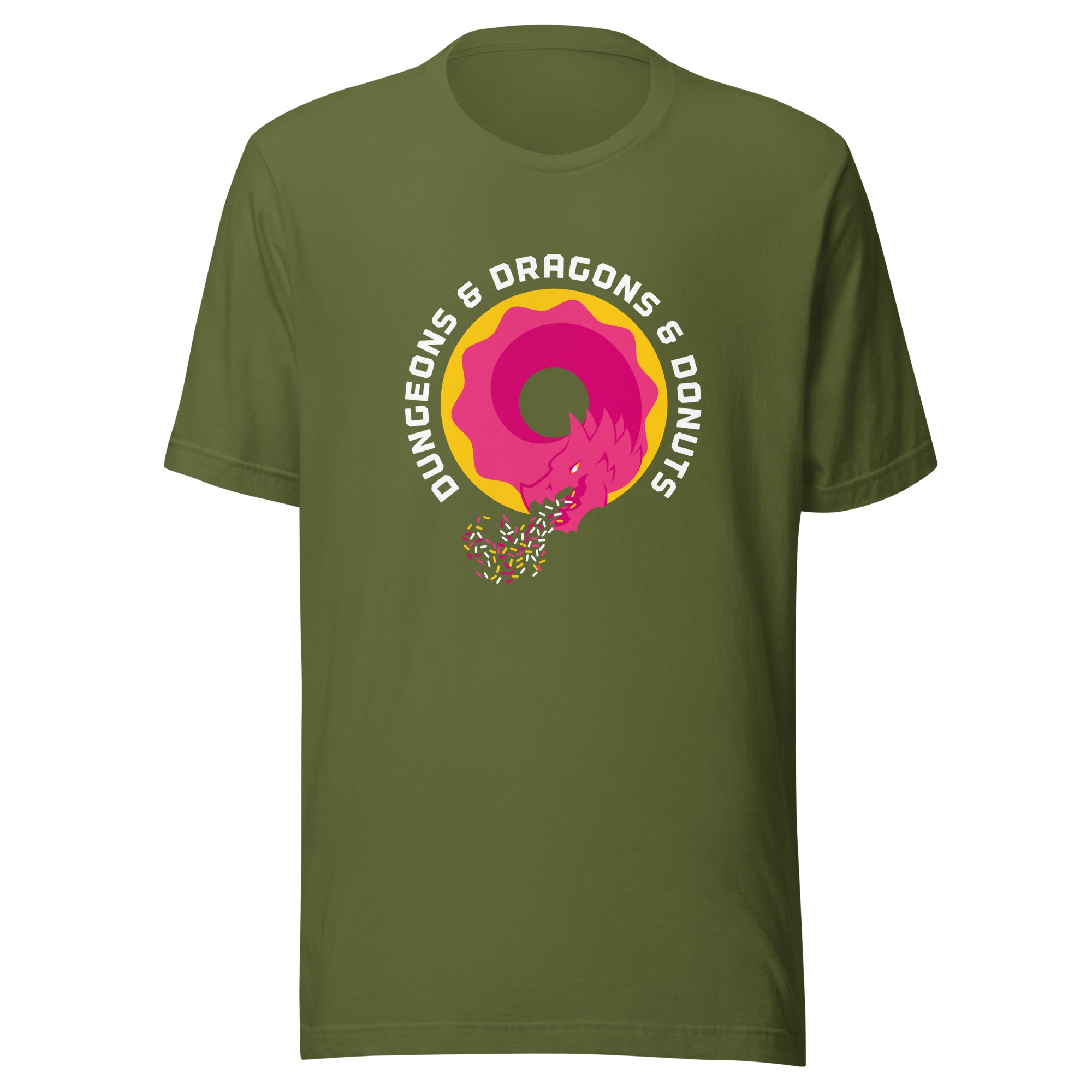Dungeons & Dragons & Donuts T-shirt – Large Sizes