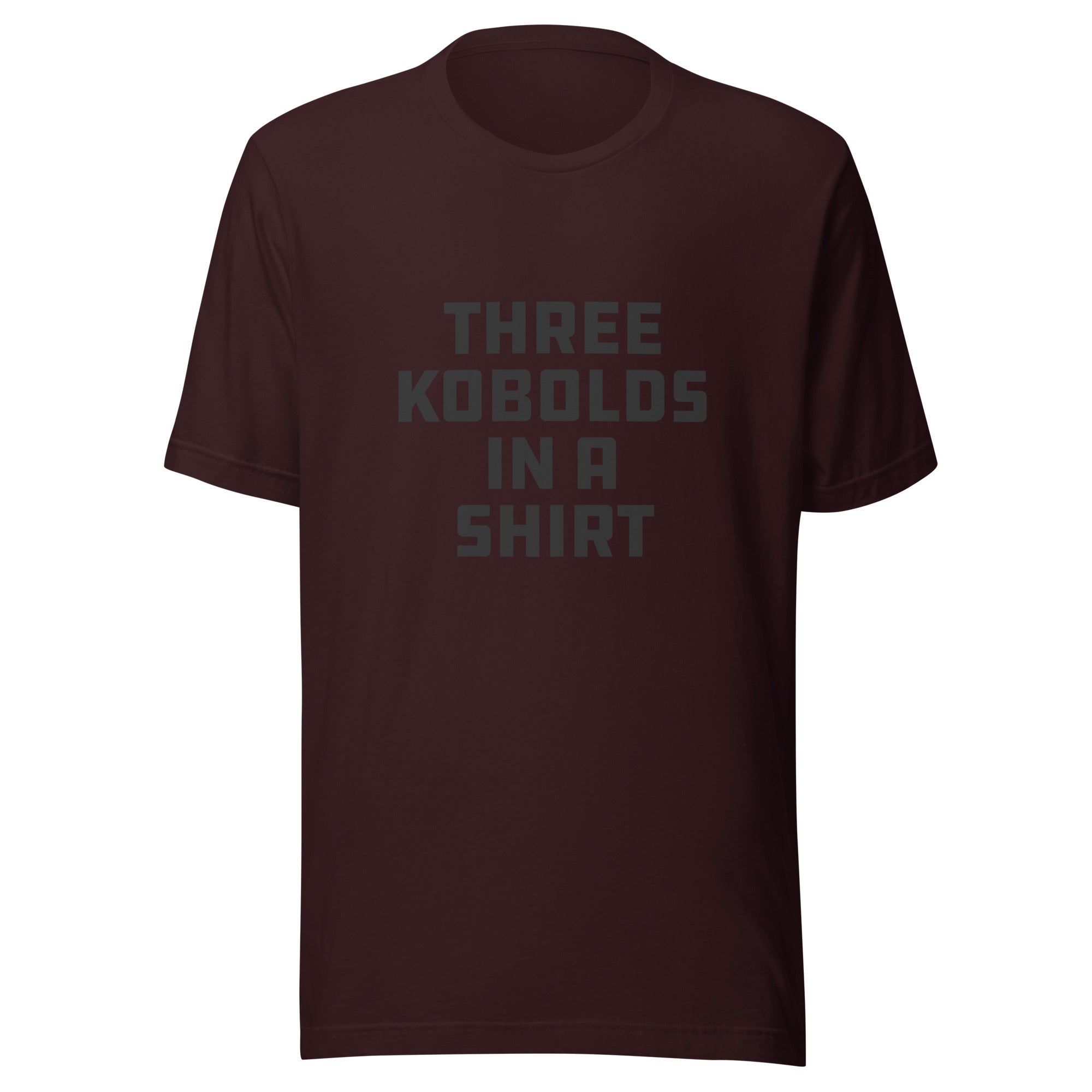 Three Kobolds in a Shirt T‑Shirt – Embrace the Sneaky Stack–Dark