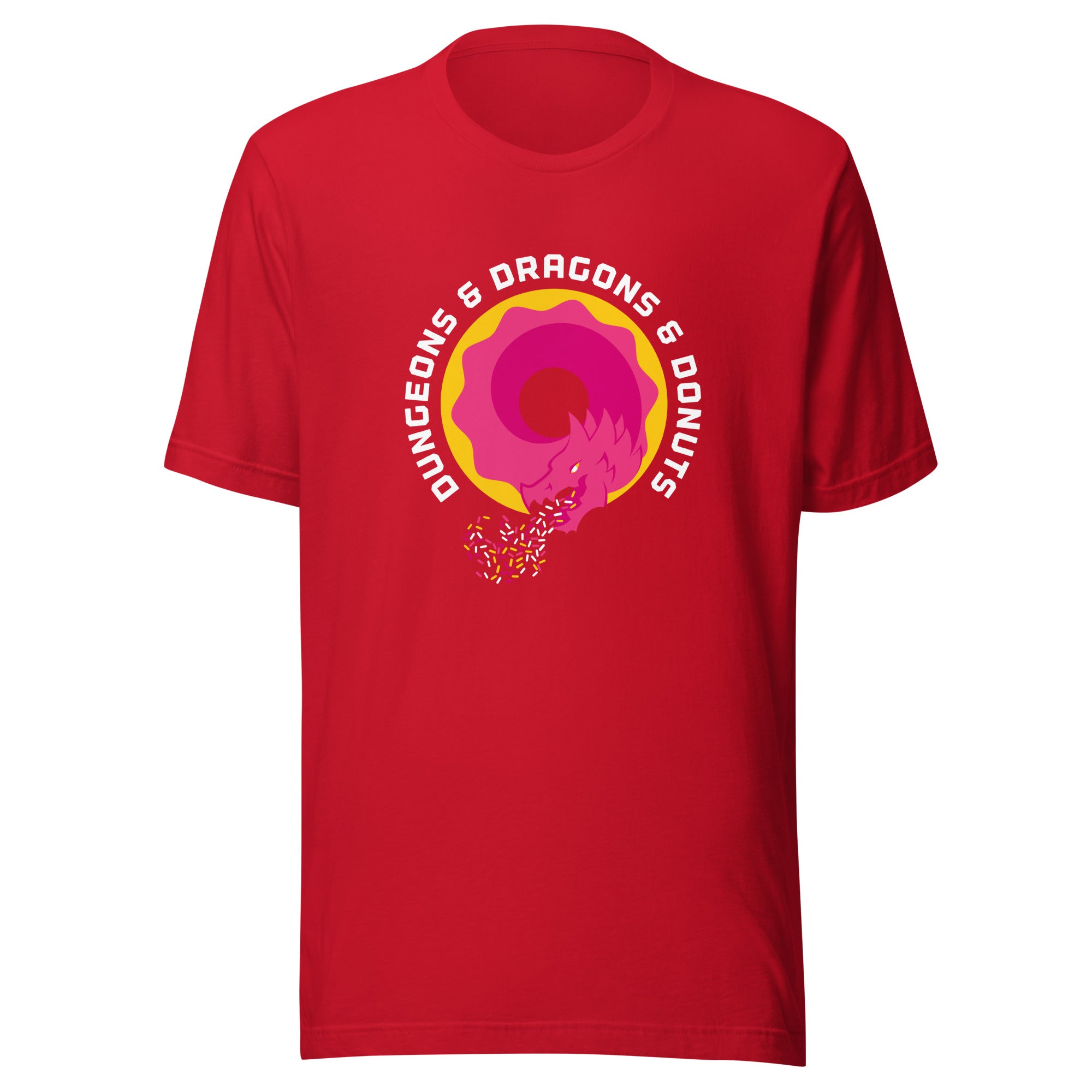 Dungeons & Dragons & Donuts T-shirt – Large Sizes