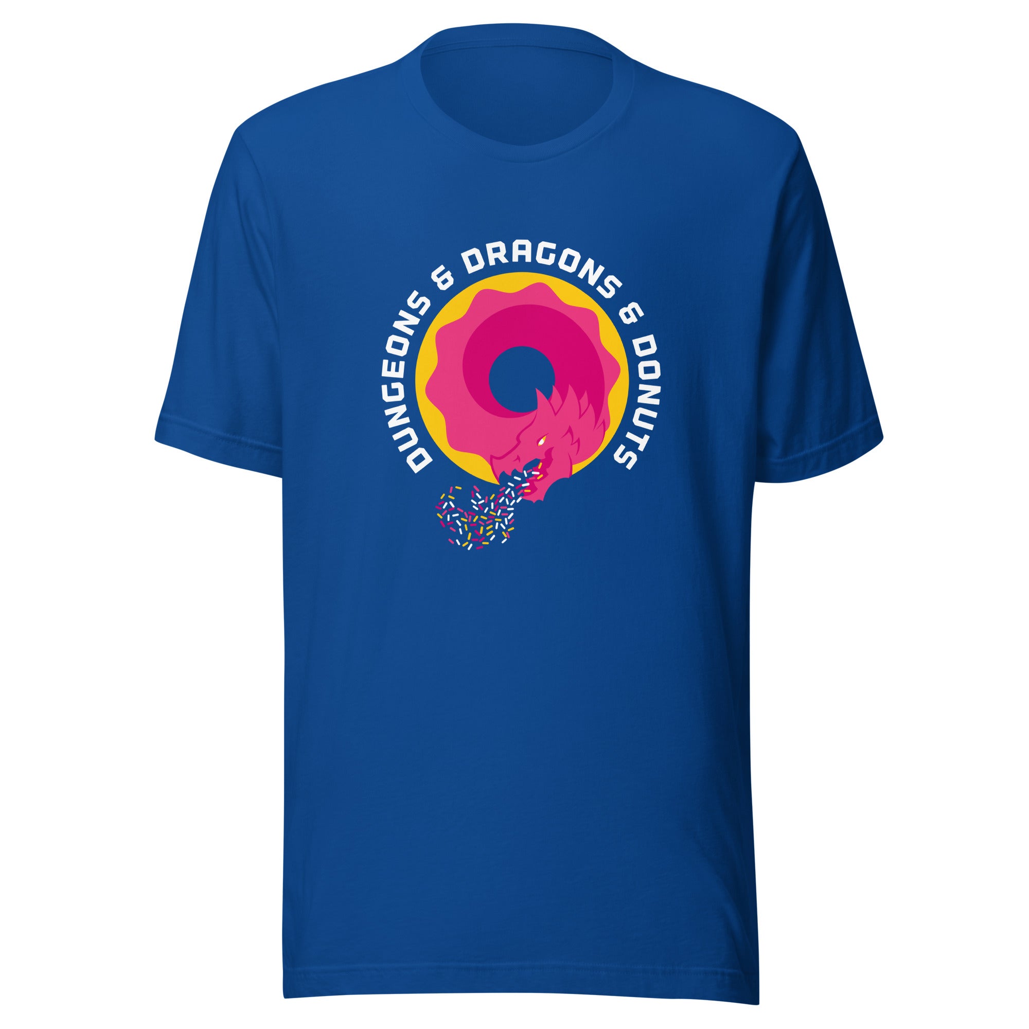Dungeons & Dragons & Donuts T-shirt – Large Sizes