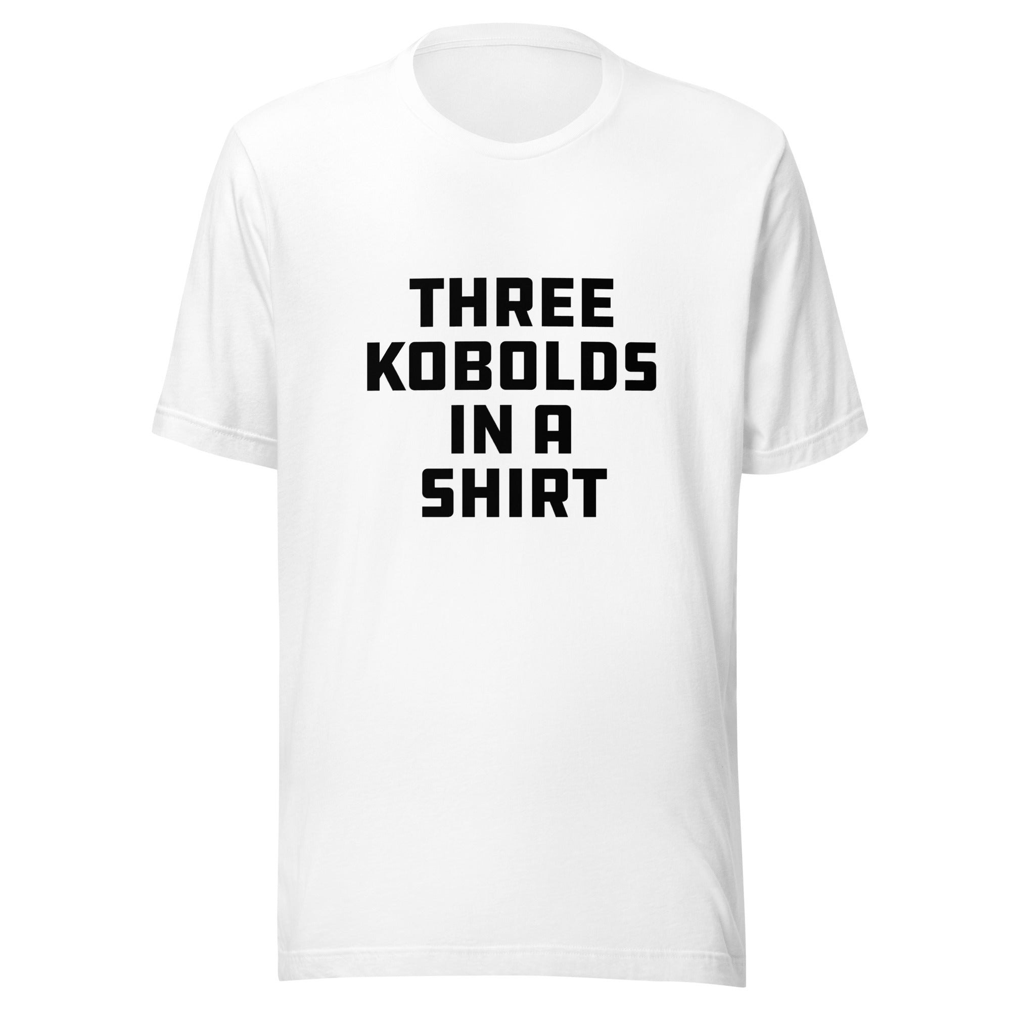 Three Kobolds in a Shirt T‑Shirt—Embrace the Sneaky Stack—Bright