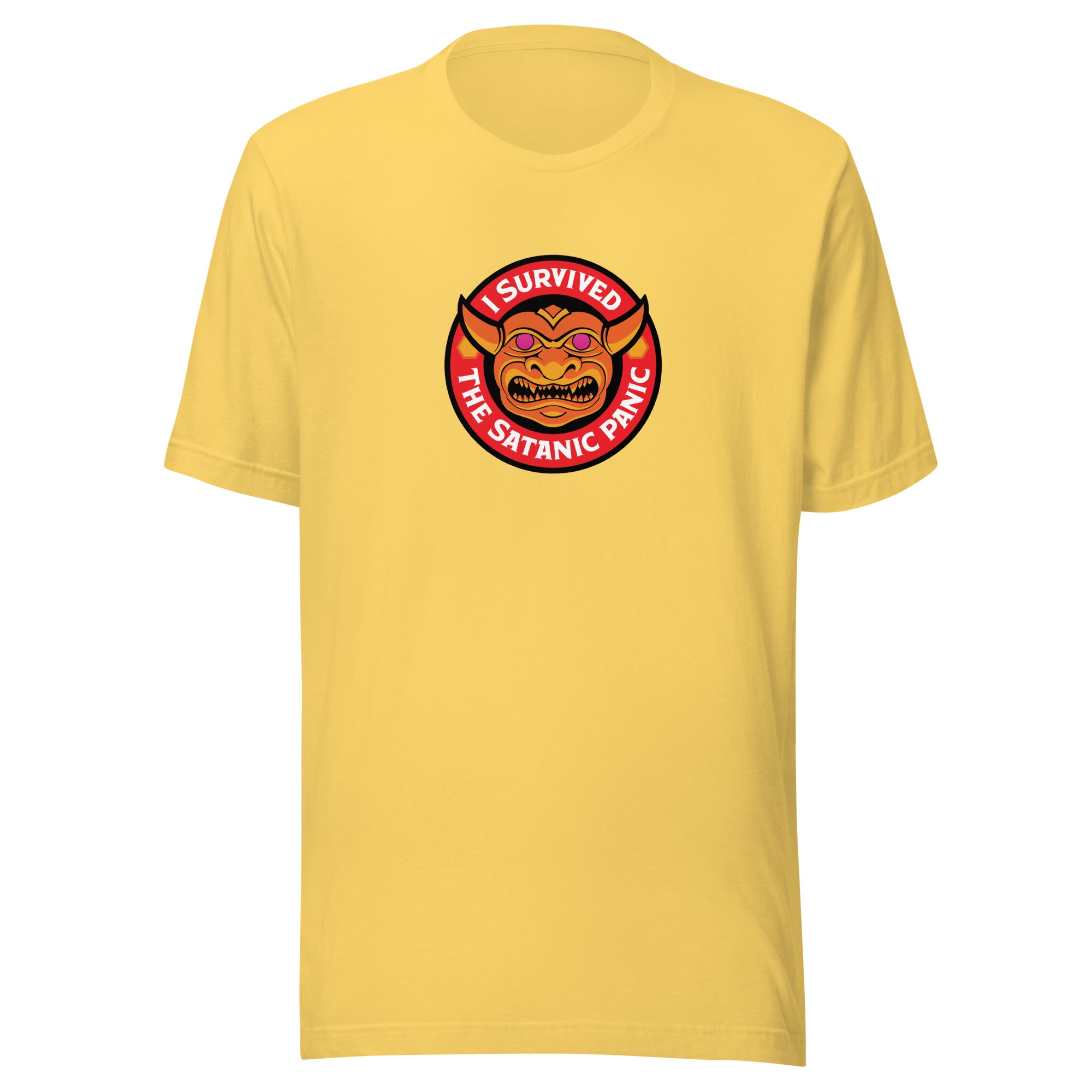 Satanic Panic Survivor T-shirt — Bright Colors
