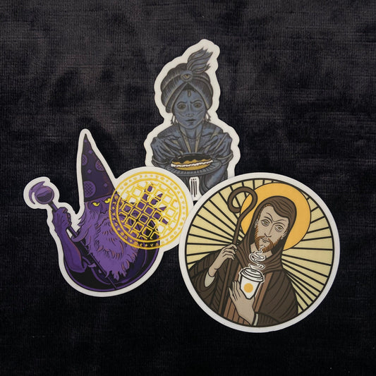 Breakfast Sticker Pack—DnD Gift, Dungeons & Dragons, Pathfinder, TTRPG